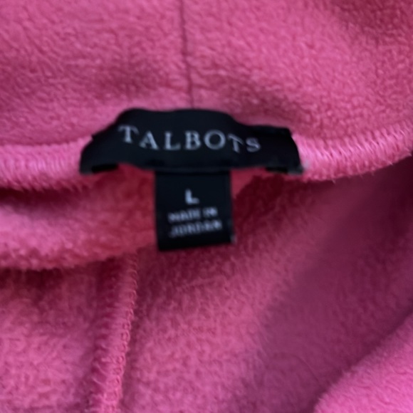Talbots pink fleece top. Size large in EUC. - Picture 7 of 8